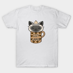 Cozy Cat Cozy Gamer T-Shirt